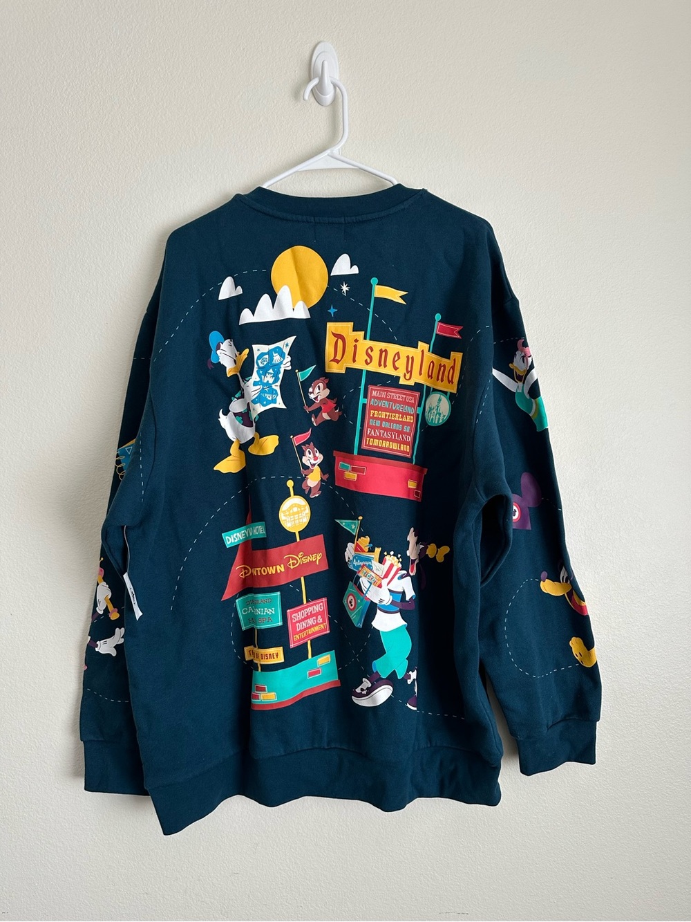 NWT Disneyland Play in the Park Mickey and Friends Sweatshirt - Navy - Picture 3 of 3